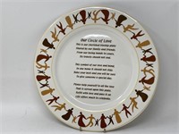 Our Circle Of Love Plate 13.5"