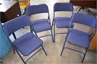 Upholstered Metal Folding Chairs