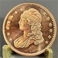 .999 1 Oz. Copper Bullion Round