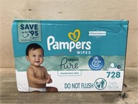 728ct pampers baby wipes