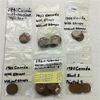 (6) Small Bags of Canadian Pennies