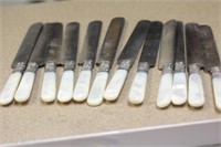 Set of 12 Sterling Band Butter Knives