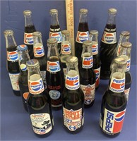 Lot of Vintage Glass Pepsi Bottles Richard Petty