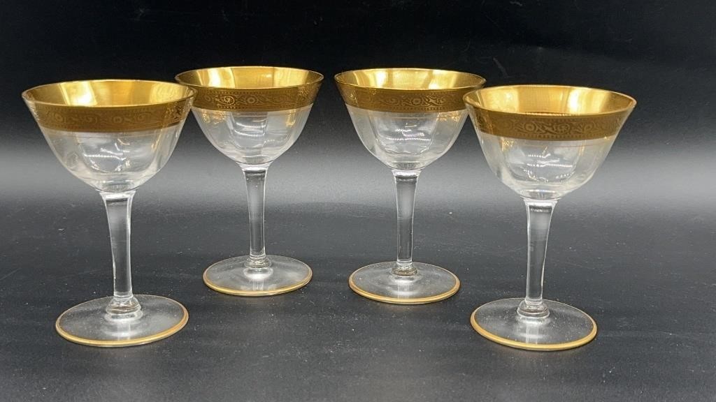 4pc Tiffin Gold Encrusted Trim Franciscan