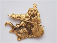 Cat and the Fiddle Pin
