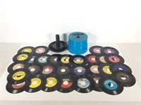 45 Record Tote with Records