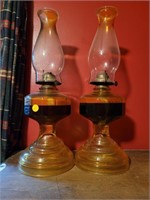 2 oil lamps