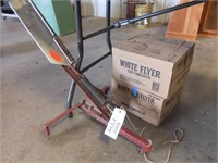 Clay Launcher & Boxes of White Flyer Clays