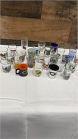 Large Lot of Collectible Shot Glasses