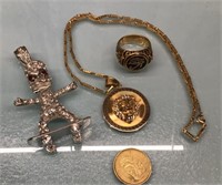 Rhinestone jewelry & Egyptian ring