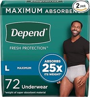 SEALED - Depend Fresh Protection Adult Incontinenc