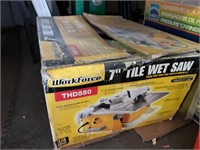 Workforce wet tile saw