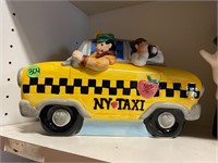 Vintage NY Taxi Cookie Jar