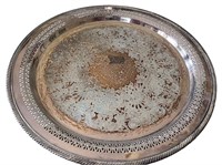Vintage WM Rogers Silver Plated Round Tray