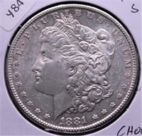 1881 S MORGAN DOLLAR CHOICE BU