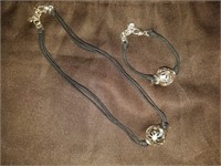 Brighton Rhinestone Necklace & Bracelet Set