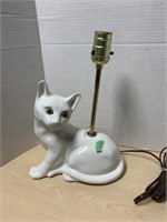 Lamp With Cat Figure Base