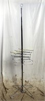 66" Stainless Steel Peg Hook Pole Stand