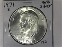 1971-S 40% Silver Ike Dollar