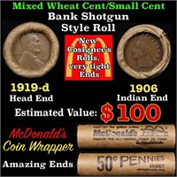 Small Cent Mixed Roll Orig Brandt McDonalds Wrappe