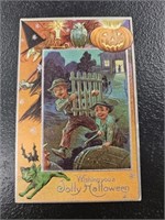 Antique A. Jaeger Halloween Series No. 4 Embossed