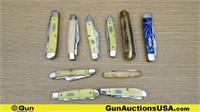 Case, Etc. Knives. Very Good. Lot of 10; Assorted