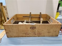 Wooden Box, Vintage Saw, #2 Universal Meat