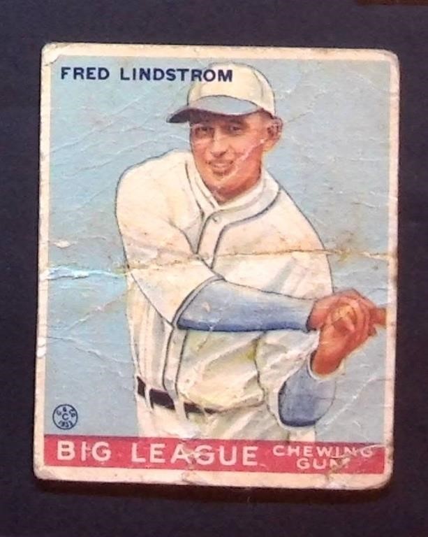 1933 Goudey #133 Fred Lindstrom