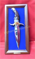 Proud Eagle Collector Knife w/Wall Mount Display