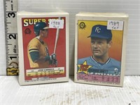 1988 & 1989 Opeechee mini baseball card sets