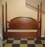 Solid wood queen size headboard and footboard
