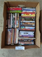 Banana box of DVDs