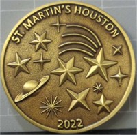 St Martin's Houston 2022 challenge coin