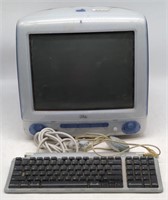 (P) Apple iMac Computer and Keyboard. Blue