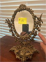 Small cast iron mirror