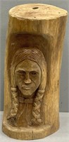 Native American Log Woodcarving
