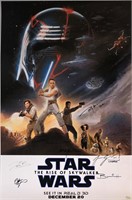 Star Wars Rise of Skywalker Autograph Poster