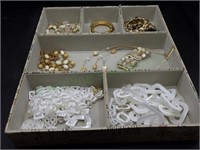 Tray of Jewelry Graziano, Monet & More