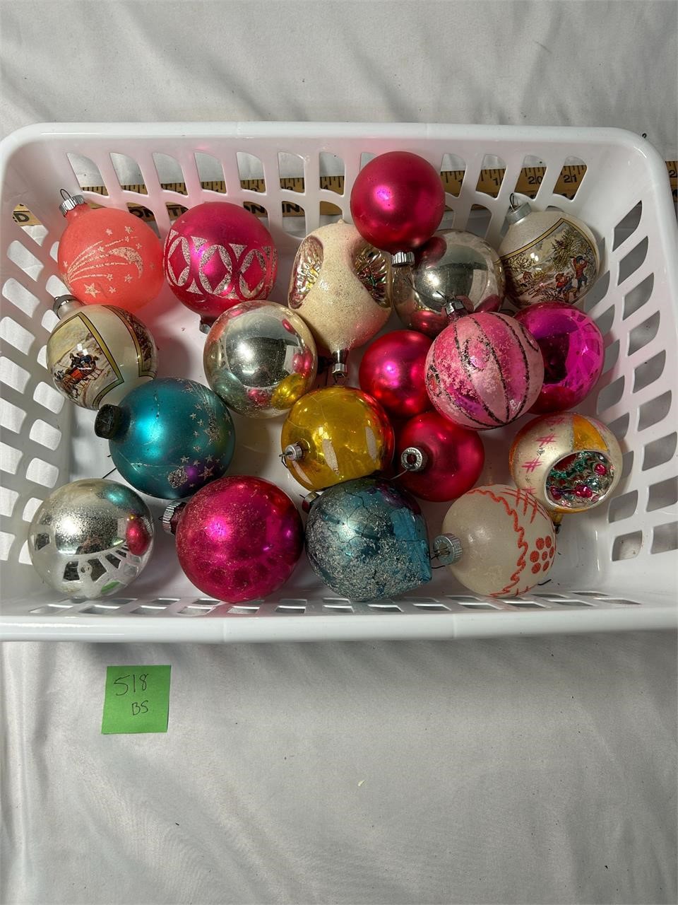Assorted Vintage Glass Christmas Ornaments