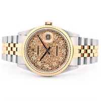 Rolex DateJust Two Tone Jubilee Diamond 36 Watch