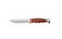 Ka-bar Hunter Stacked Leather Sheath Knife