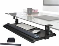 ERGO ACTIVE RETRACTABLE CLAMP-ON KEYBOARD TRAY