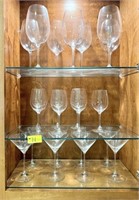 Cabinet Contents - Stemware Lot w Riedel