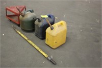 (3) Poly Gas Cans, Tire Bead Breaker & Rolling