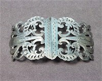 Victorian Sterling Silver Belt Buckle