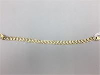 14 karat gold chain bracelet