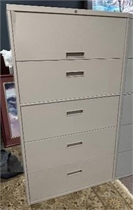 36" STEELCASE 5 DRAWER LATERAL FILE