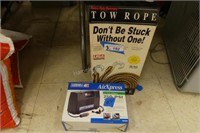 Tow rope and 12v inflator