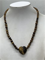 NEW TIGERS EYE STONE NECKLACE