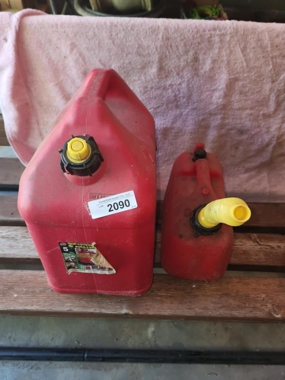 2 Plastic Gas Cans